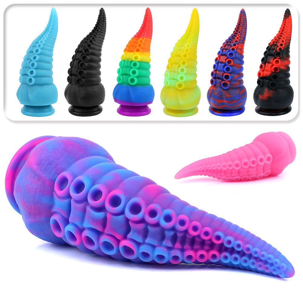 Mixed Color Octopus Tentacle Liquid Silicone Soft Plug