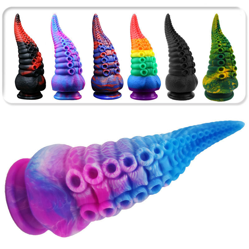 Mixed Color Octopus Tentacle Liquid Silicone Soft Plug