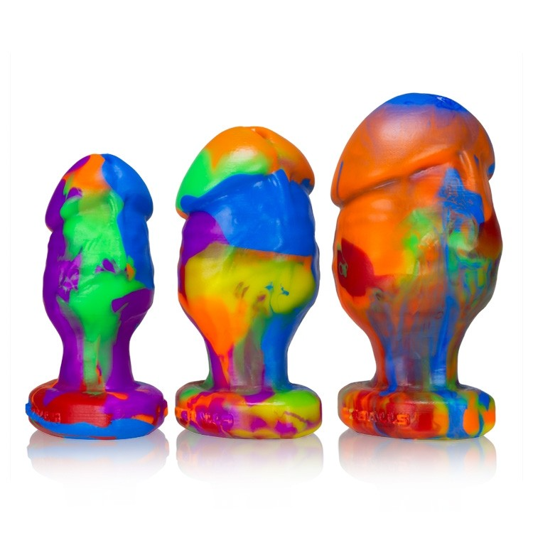 HONCHO-1, buttplug, RAINBOW, Small