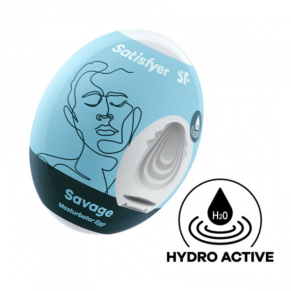 Masturbator Egg Single (Savage) Light Blue